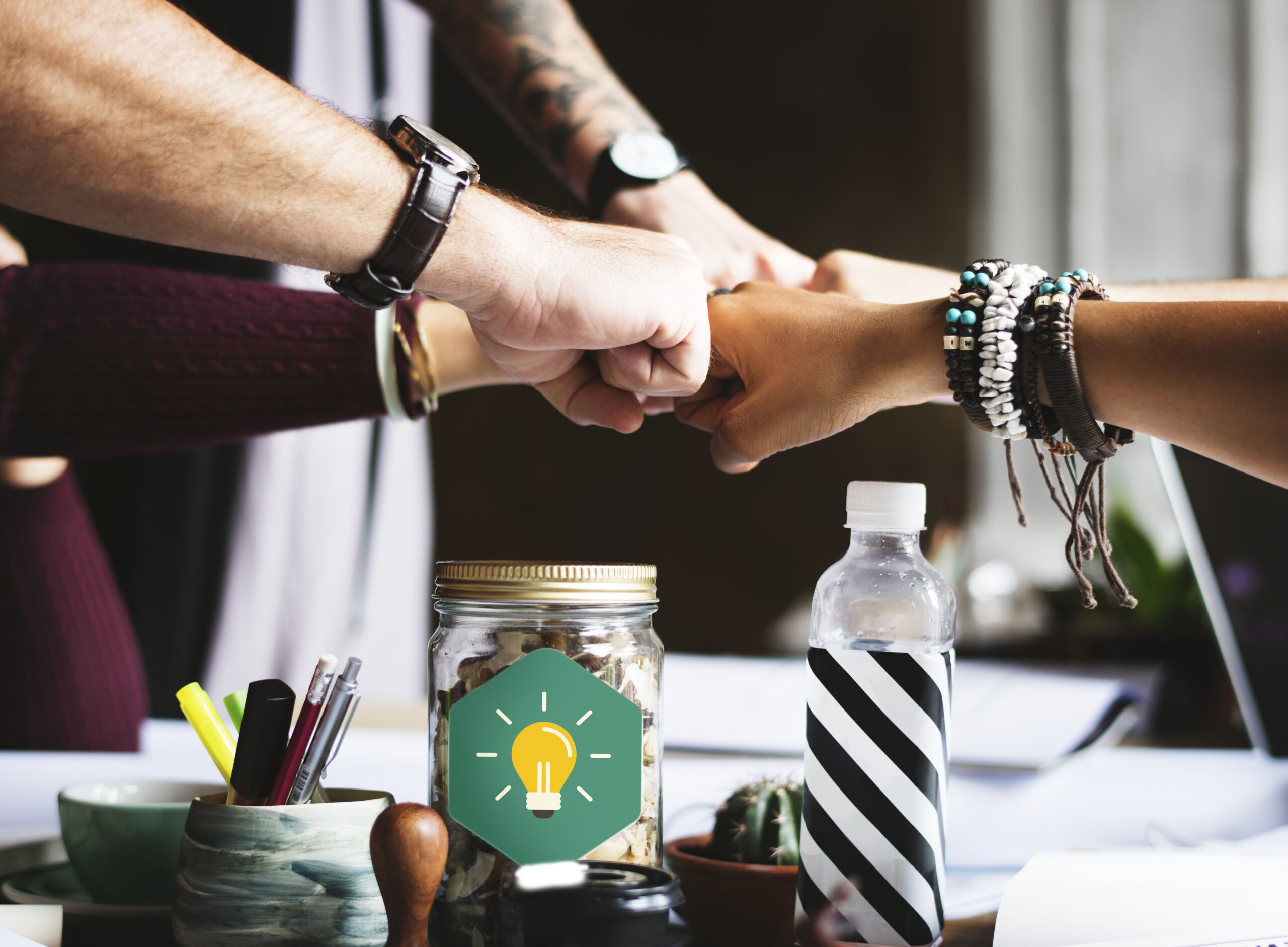 Business Colleagues Together Teamwork Working Office